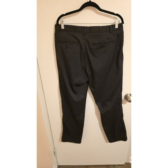 Nike Golf Dri Fit Pants Golf Black Mens 34Wx30L Pockets Preppy Casual Bowling - Picture 2 of 10